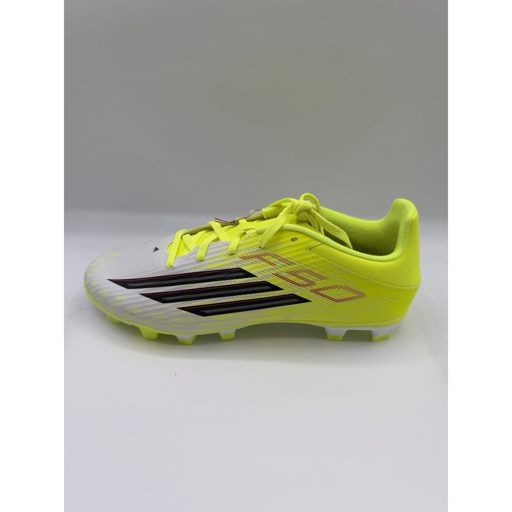 adidas F50 Club FG/MG Soccer Cleats, Men's 8, Women's 9, White,Yellow,Black, NIB